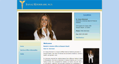 Desktop Screenshot of drsanazkhorrami.com